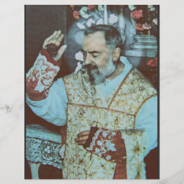 Flyer San Padre Pío de Pietrelcina El Sacerdote Seráfico