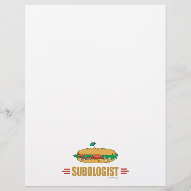 Flyer Sándwich de submarinos divertidos (Frente)