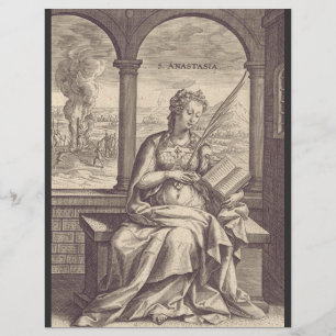 Flyer Santa Anastasia, santa cristiana y mártir