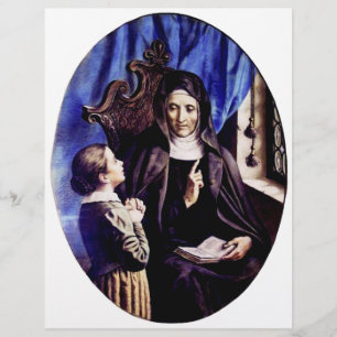 Flyer Santa Ángela Merici virgen y fundadora