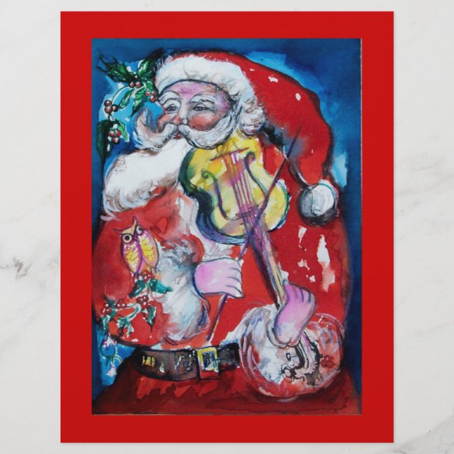 FLYER SANTA CLAUS CON VIOLÍN (Frente)