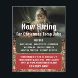 Flyer Santa de lectura clásica, anuncio de reclutamiento<br><div class="desc">Clásico Leer Santa,  Volantes De Publicidad De Reclutamiento De Temporada Por La Tienda De Tarjetas De Negocios.</div>