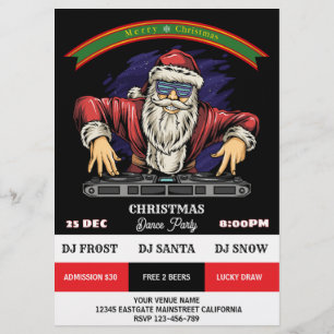 Flyer Santa Navidades Fiesta de danza