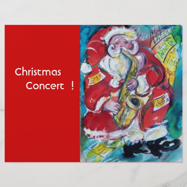 FLYER SANTA Y SAX (Frente)