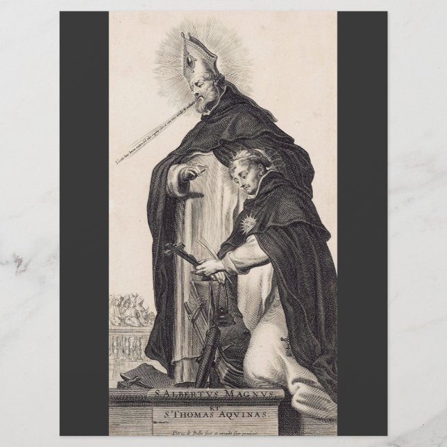 Flyer Santo Alberto del Grande y santo Thomas Aquinas (Frente)