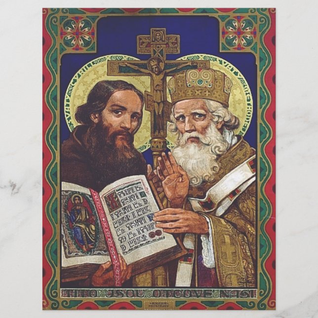 Flyer Santos Cirilo y Metodio Apóstoles de los Eslavos (Frente)