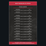 Flyer Schwarz, Rot<br><div class="desc">Volante en Schwarz Rot,  restaurantes gut geeignet für,  Essen-Lieferservice. Editieren Sie ihr Produkt einfach en dem Sie ihren Text eingeben. Sie können die Schriftart,  Farbe und die Position individuell durch "weitere Personalisierung" auswählen.</div>