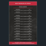Flyer Schwarz, Rot<br><div class="desc">Volante en Schwarz Rot,  restaurantes gut geeignet für,  Essen-Lieferservice. Editieren Sie ihr Produkt einfach en dem Sie ihren Text eingeben. Sie können die Schriftart,  Farbe und die Position individuell durch "weitere Personalisierung" auswählen.</div>