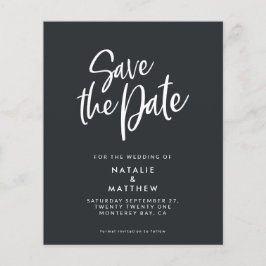 Flyer script de presupuesto guardar la invitación de bod