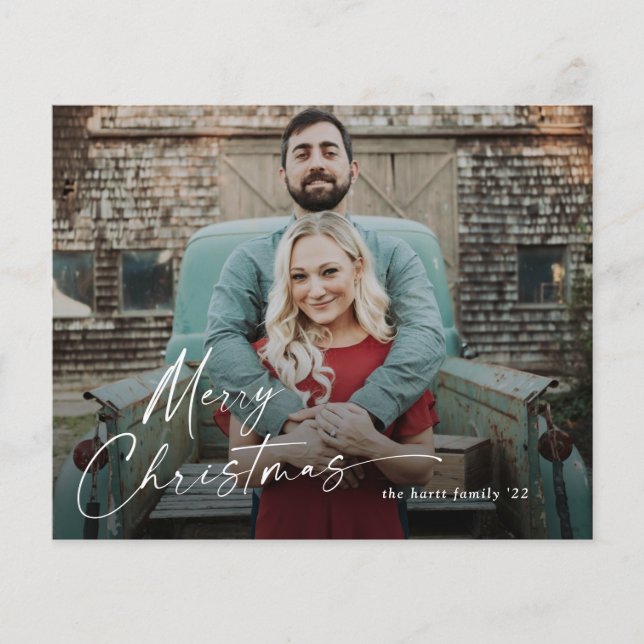 Flyer Script de presupuesto Merry Christmas Photo Holida (Frente)