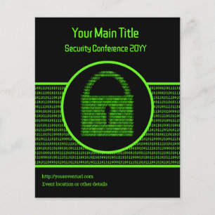 Flyer Seguridad de la información y evento de Ciberintel