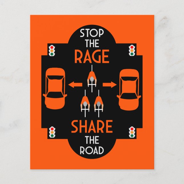 Flyer Seguridad vial en bicicleta (Frente)