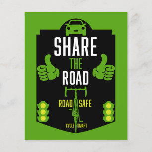 Flyer Seguridad vial en bicicleta