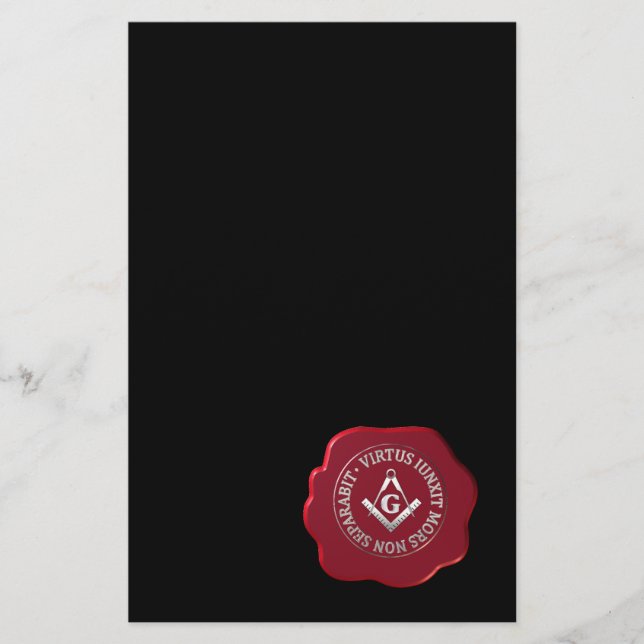 Flyer sello de cera masónico (Frente)