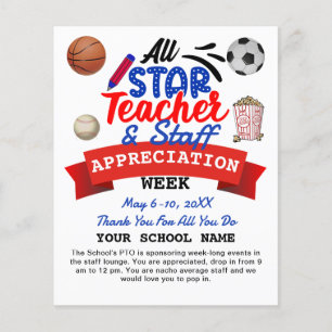 Flyer Semana de Apreciación del Profesor Toda la Estrell