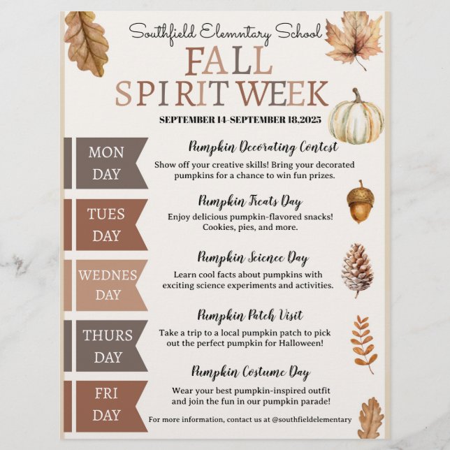 FLYER SEMANA DEL ESPÍRITU DE OTOÑO (Frente)