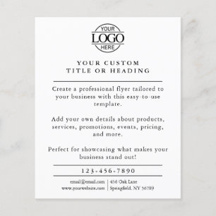 Flyer Sencillo y moderno logotipo comercial rosa rosa