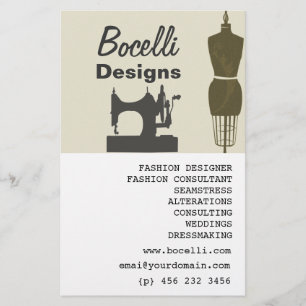 Flyer Señoritas Hábiles Costurera Estilista de Moda Mode