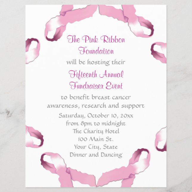 Flyer Sensibilización sobre el cáncer de mama en cinta r (Atrás)