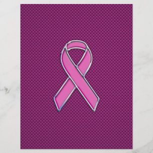 Flyer Sensibilización sobre la cinta rosa Decoración de