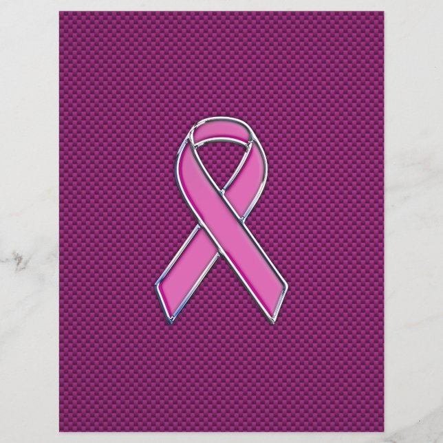 Flyer Sensibilización sobre la cinta rosa Decoración de  (Frente)