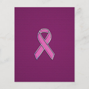 Flyer Sensibilización sobre la cinta rosa Decoración de 