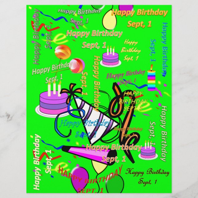 Flyer sep. 1 cumpleaños de niños (Frente)