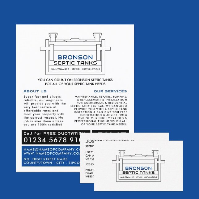 Flyer Septic Tank, Compañía Septic, Ingeniero Séptico (Subido por el creador)