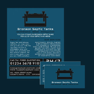 Flyer Septic Tank, Compañía Septic, Ingeniero Séptico