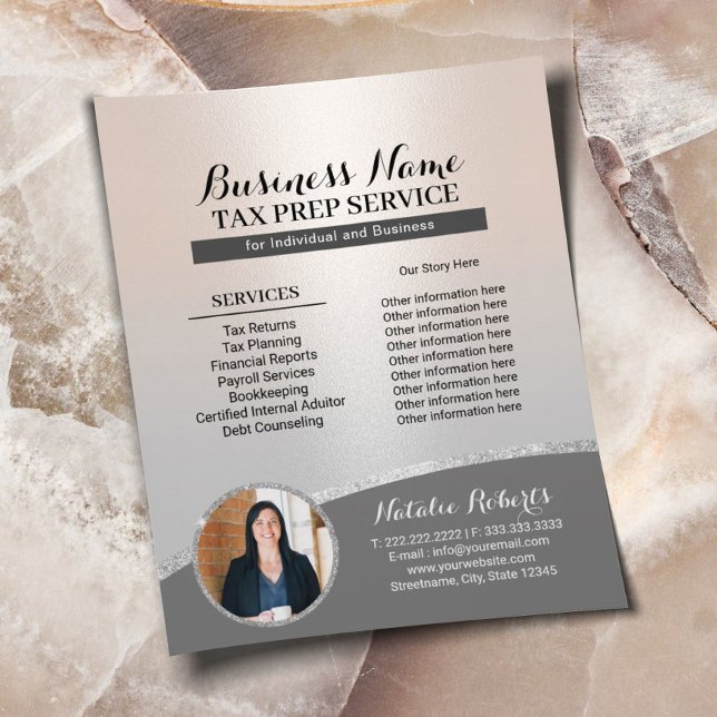 Flyer Servicio de Consultoría de Preparación de Impuesto (Subido por el creador)