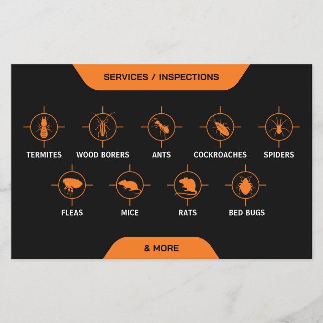 Flyer Servicio de control de plagas (Frente)