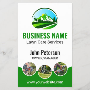 Flyer Servicio de Jardinería Árboles Estilo Paisaje de M