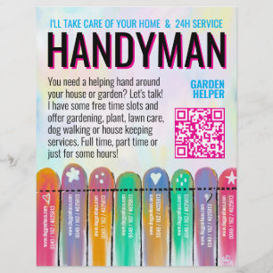 Flyer Servicio de Jardinería de Mano de Obra