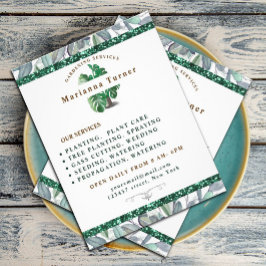 Flyer Servicio de jardinería de plantas acuáticas, Horti