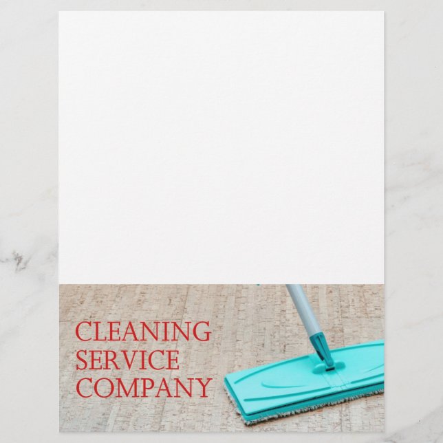 Flyer Servicio de limpieza (Frente)