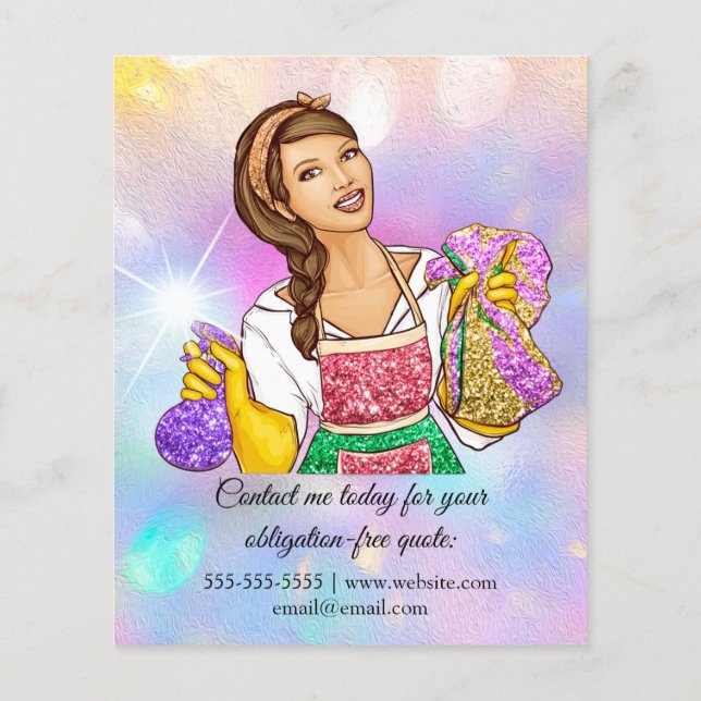 Flyer Servicio de limpieza Casa de mantenimiento del Chi (Atrás)