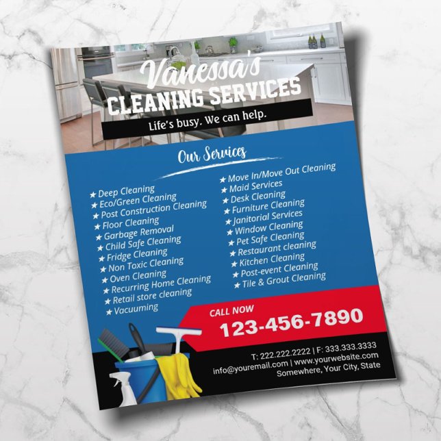 Flyer Servicio de Limpieza de Casas Limpieza de Ventanas (Subido por el creador)