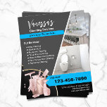 Flyer Servicio de limpieza de casas profesionales<br><div class="desc">Folletos de servicio de limpieza de casas profesionales.</div>