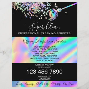 Flyer Servicio de limpieza del hogar Ama de llaves Conse