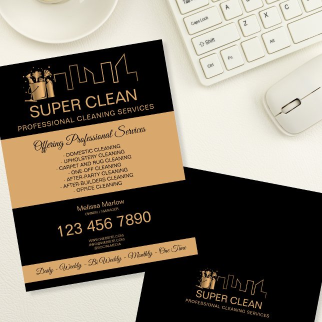 Flyer Servicio de limpieza del hogar Ama de llaves Conse (Subido por el creador)