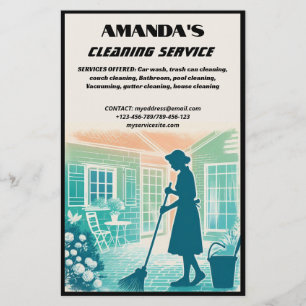Flyer Servicio de limpieza múltiple