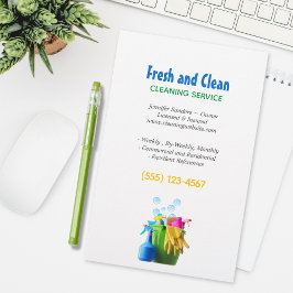 Flyer Servicio de Limpieza Suministros Cubo Mantenimient