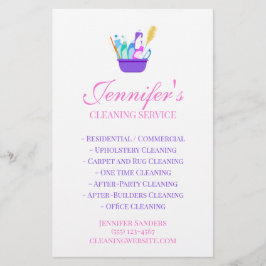 Flyer Servicio de limpieza Suministros de Compras