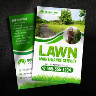 Flyer Servicio de mantenimiento de césped verde Landscap