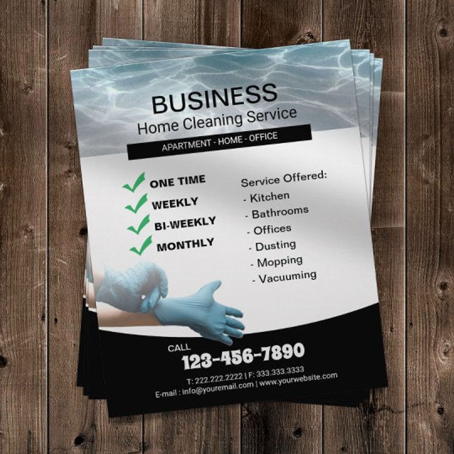 Flyer Servicio de mantenimiento de la casa de limpieza p (Subido por el creador)