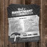 Flyer Servicio de mantenimiento y reparación de metales<br><div class="desc">Servicio Profesional de Mantenimiento de Reparación de Mano de Mano de Volantes Metálicos.</div>