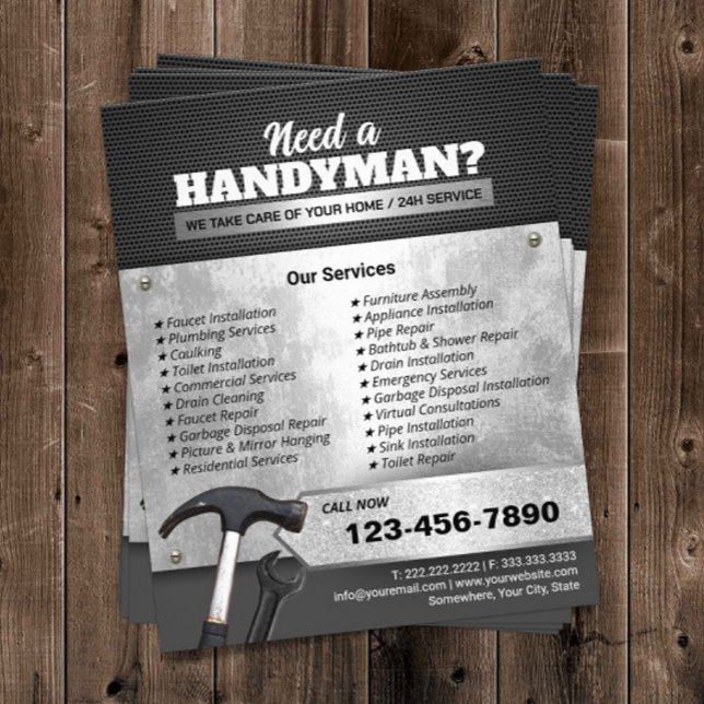 Flyer Servicio de mantenimiento y reparación de metales  (Subido por el creador)