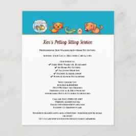 Flyer Servicio de Mascota de Cuidado Animal de Caminata 