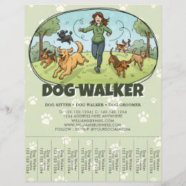 Flyer Servicio de Paseo de Perros Personalizado