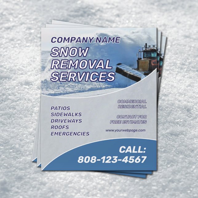 Flyer Servicio de remoción de nieve (Subido por el creador)